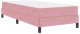 Łóżko kontynentalne z materacem Różowy 90 x 200 cm Aksamit Lumarko! 4