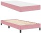 Łóżko kontynentalne z materacem Różowy 90 x 200 cm Aksamit Lumarko! 5