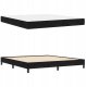 Łóżko kontynentalne z materacem Czarny 180 x 200 cm Aksamit Lumarko! 5