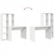 Biurko vidaXL Białe 138.5 cm x 55 cm 9