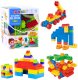 Zestaw Klocki Konstrukcyjne Przestrzenne Kolorowe 100 el. LEAN Toys 1