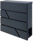 LeanToys Duża Skrzynka Pocztowa Na Listy Gazety Antracytowa 37x37x11 cm 3