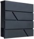 LeanToys Duża Skrzynka Pocztowa Na Listy Gazety Antracytowa 37x37x11 cm 5