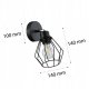 Kinkiet LED Czarny Diament Regulowany 35W 4