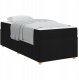Rama łóżka z materacem z materacem Czarny 90 x 200 cm tkanina Lumarko! 1