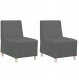 Fotel 2 pcs ciemno szary 55 x 74 x 82 cm tkanina Lumarko! 2