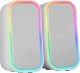 Mars Gaming MSOMW USB DSP Stereo PC Speakers 20W / RGB / Bluetooth 5.3 2
