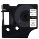 Rurka termo DYMO D1 18053 9mm x 1.5m czarny na białym zamiennik S0718280 2