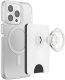 Uchwyt i podstawka do telefonu z portfelem Popsockets PopWallet+ PopGrip PW+ MS G2 MagSafe biało-przezroczysty 806926 5