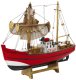 Model Kolekcjonerski Dekoracyjny Statek Kuter Rybacki Czerwony 30x26cm EDUKAMP 2
