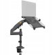 H100-FP Ergonomiczny uchwyt biurkowy do laptopa / monitora Regulacja 3D 1
