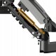 H100-FP Ergonomiczny uchwyt biurkowy do laptopa / monitora Regulacja 3D 11