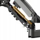 H100-FP Ergonomiczny uchwyt biurkowy do laptopa / monitora Regulacja 3D 4