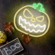 Neon PLEXI LED ZŁA DYNIA żółto biała FPNE14 Forever Light 2