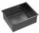 Quadron | ANTHONY 60 | stalowy zlewozmywak kuchenny GRAPHITE METAL PVD | wymiary: 54 x 44 x 19 cm | 1-komorowy podwieszany/wpuszczany | podbudowa szafki: od 60 cm 3