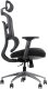 Fotel biurowy TREX czarny/aluminium STEMA 3