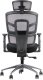 Fotel biurowy TREX czarny/aluminium STEMA 4