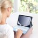 Etui z klawiaturą Bluetooth touchpad do Samsung Galaxy Tab A9 8.7 CFX110 (Niebieskie) 2