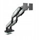 Podwójny uchwyt na monitory 49 cali, szaro-czarny RGB X-Arm Dual 15