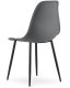 Krzesło skandynawskie ciemnoszare WAT czarne nogi do kuchni biuro 4