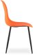 Krzesło skandynawskie pomarańczowe WAT czarne nogi do kuchni biuro 5