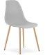 Krzesło skandynawskie szare WAT nowoczesne do kuchni jadalni biuro loft 1