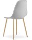 Krzesło skandynawskie szare WAT nowoczesne do kuchni jadalni biuro loft 5