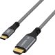 Kabel USB EFB Elektronik USB-HDMI-00001 adapter kablowy 1,8 m USB Type-C Czarny, Szary 3