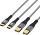 Kabel USB EFB USB-A - USB-C 1 m Czarny (USB-AC-00006) 3
