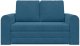 Sofa na łóżko 2 w 1 Niebieska 148x71x83 cm Welur Lumarko! 1