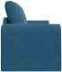 Sofa na łóżko 2 w 1 Niebieska 148x71x83 cm Welur Lumarko! 3