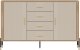 BogFran Komoda Szafka dwudrzwiowa z 4 szufladami Dąb Kaszmir Złoty DANTE DT09 3