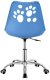 Fotel dziecięcy do biurka, obrotowe krzesło na kółkach regulowane dla dzieci do nauki, niebieskie UNIWERSALNY 20