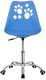 Fotel dziecięcy do biurka, obrotowe krzesło na kółkach regulowane dla dzieci do nauki, niebieskie UNIWERSALNY 9