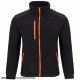 FLRA 340 - bluza polarowa unisex, gruba posiada bardzo dobre właściwości cieplne - pomarańczowo-czarny 2XL 16