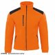 FLRA 340 - bluza polarowa unisex, gruba posiada bardzo dobre właściwości cieplne - pomarańczowo-czarny 2XL 25