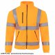 FLRA 340 - bluza polarowa unisex, gruba posiada bardzo dobre właściwości cieplne - jasno szaro-czarny 2XL 27