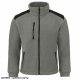 FLRA 340 - bluza polarowa unisex, gruba posiada bardzo dobre właściwości cieplne - jasno szaro-czarny 2XL 3