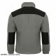 FLRA 340 - bluza polarowa unisex, gruba posiada bardzo dobre właściwości cieplne - jasno szaro-czarny 2XL 37