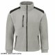 FLRA 340 - bluza polarowa unisex, gruba posiada bardzo dobre właściwości cieplne - jasno szaro-czarny 2XL 4