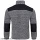 FLRA 340 - bluza polarowa unisex, gruba posiada bardzo dobre właściwości cieplne - jasno szaro-czarny 2XL 51
