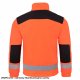 FLRA 340 - bluza polarowa unisex, gruba posiada bardzo dobre właściwości cieplne - jasno szaro-czarny 2XL 57
