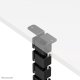 NEOMOUNTS Cable Spine Organizer for sit/stand desk frames screw mounted magnetic channel black 5