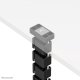 NEOMOUNTS Cable Spine Organizer for sit/stand desk frames magnet mounted black 6