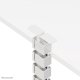 NEOMOUNTS Magnetic Cable Cover for sit/stand desk frames screw mounted magnetic channel white 6