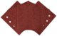 Papiery ścierne na rzep, kwadrat 113 x 113 mm, P80, 5 szt., z 8 otworami do 04-623 1