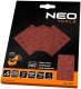 Papiery ścierne na rzep, kwadrat 113 x 113 mm, P80, 5 szt., z 8 otworami do 04-623 2