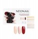 NEONAIL_SET Golden Muse Blushing Red lakier hybrydowy 3ml + Sunset Nude lakier hybrydowy 3ml + Blush Flush lakier hybrydowy 3ml + Metallic Gold naklejki do paznokci 1szt 1