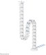 NEOMOUNTS Cable Spine Organizer for sit/stand desk frames screw mounted white 1