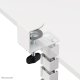 NEOMOUNTS Cable Spine Organizer for sit/stand desk frames clamp mounted white 4
